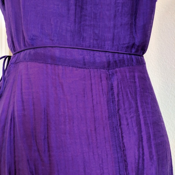 Purple Maxi Wrap Dress - Picture 4 of 8